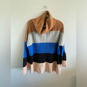 HYFVE striped cowl neck sweater